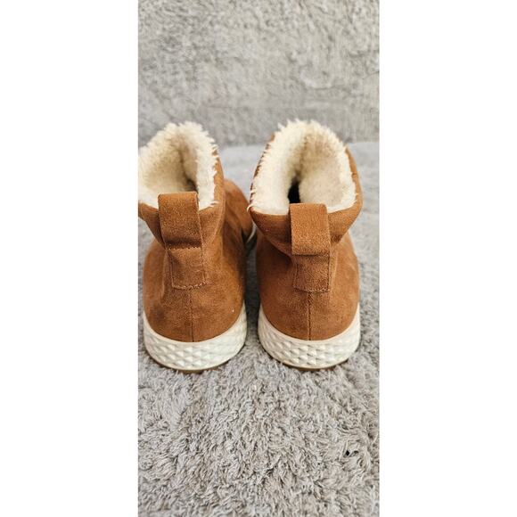 Urban Sport J Slides Tan Ollie WP Faux Fur Suede Waterproof Ankle Boots Size 10 - Picture 4 of 6